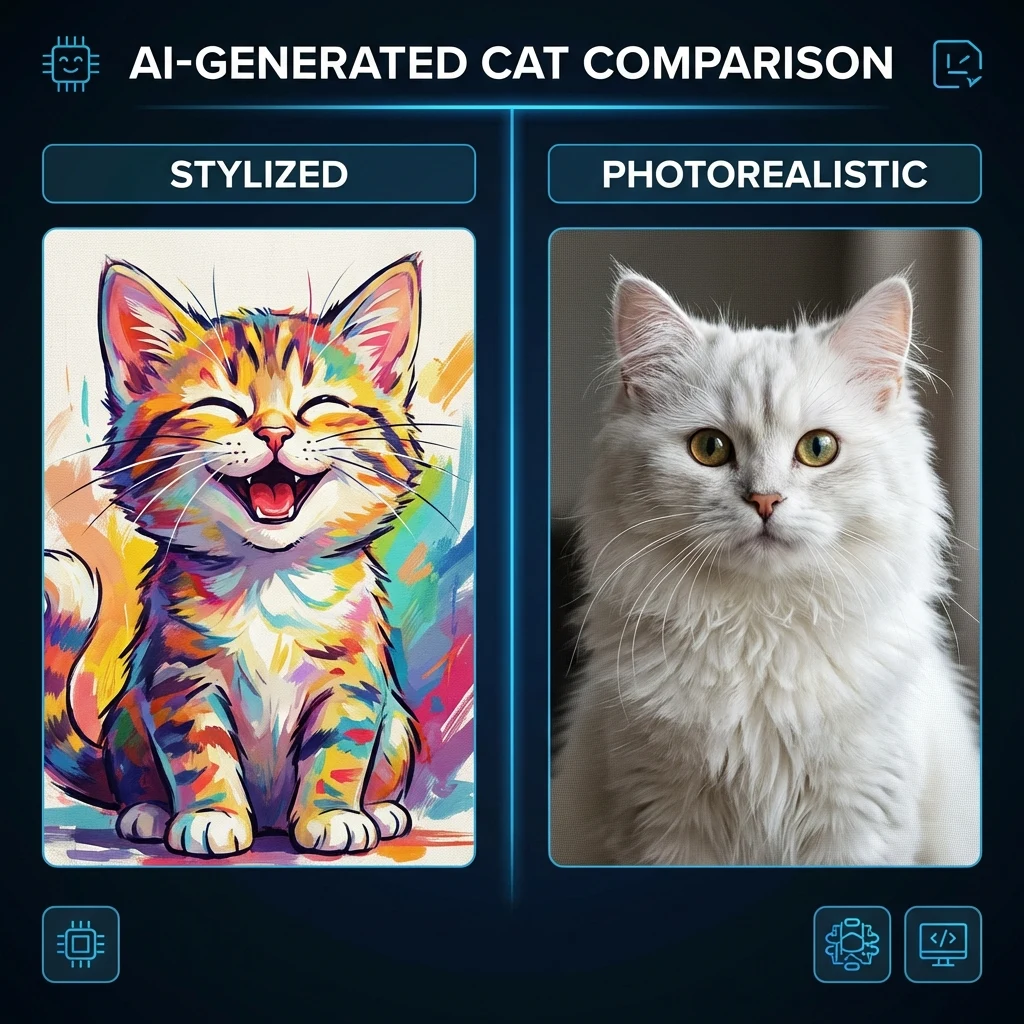 Comparison layout showing structured evaluation between multiple AI image workflows